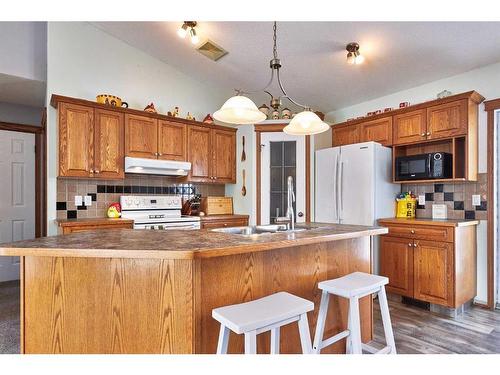 20 Vista Place Se, Medicine Hat, AB - Indoor Photo Showing Kitchen With Double Sink