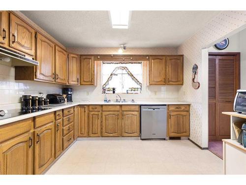 2 Carry Crescent Se, Medicine Hat, AB - Indoor Photo Showing Kitchen With Double Sink