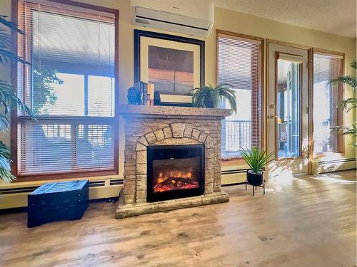 243-1480 Southview Drive Se, Medicine Hat, AB - Indoor Photo Showing Living Room With Fireplace