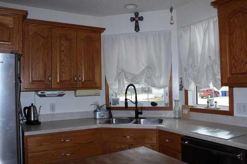 109 Westview Crescent West, Bow Island, AB - Indoor Photo Showing Kitchen With Double Sink