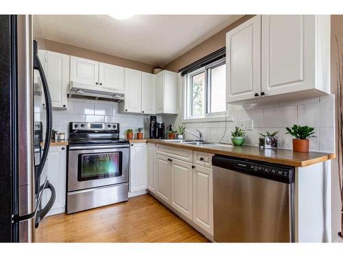83 Simpson Crescent Se, Medicine Hat, AB - Indoor Photo Showing Kitchen With Double Sink
