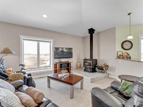 5518 Township Road 120, Rural Cypress County, AB - Indoor Photo Showing Living Room With Fireplace