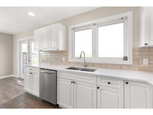 2-12301 Range Road 51A, Rural Cypress County, AB - Indoor Photo Showing Kitchen With Double Sink