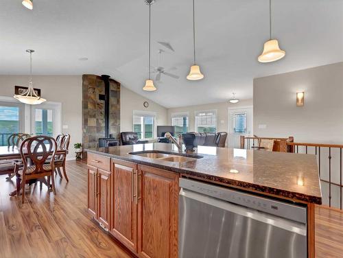 11203 Highway 41, Rural Cypress County, AB - Indoor Photo Showing Kitchen With Double Sink