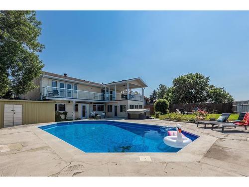 252 Seven Persons Drive Sw, Medicine Hat, AB - Outdoor With In Ground Pool With Deck Patio Veranda With Backyard