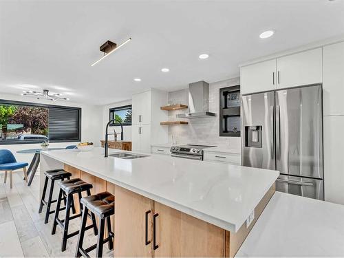 227 12 Street Se, Medicine Hat, AB - Indoor Photo Showing Kitchen With Double Sink With Upgraded Kitchen