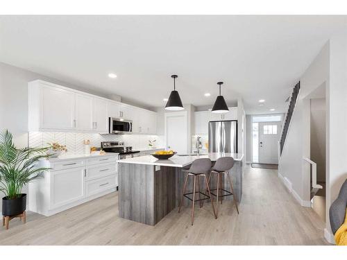 93 Ranchlands Boulevard Ne, Medicine Hat, AB - Indoor Photo Showing Kitchen With Stainless Steel Kitchen With Upgraded Kitchen