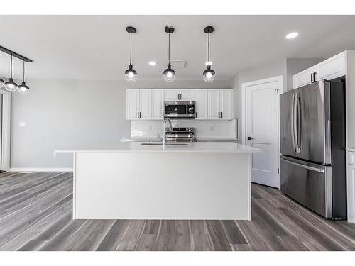 53 Somerside Gate Se, Medicine Hat, AB - Indoor Photo Showing Kitchen With Stainless Steel Kitchen With Upgraded Kitchen