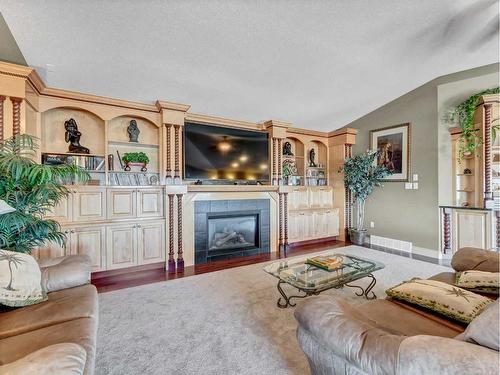 770 Eagle Ridge Drive, Dunmore, AB - Indoor Photo Showing Living Room With Fireplace