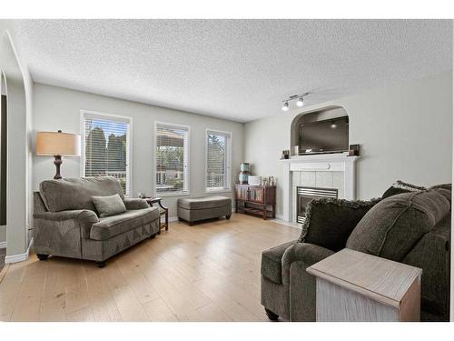 1223 115 Street Sw, Edmonton, AB - Indoor Photo Showing Living Room With Fireplace