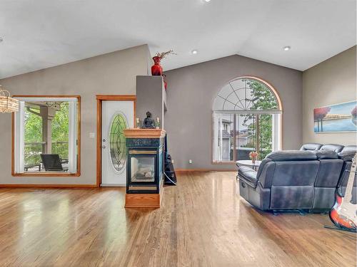 41 Stein Close Se, Medicine Hat, AB - Indoor Photo Showing Living Room With Fireplace