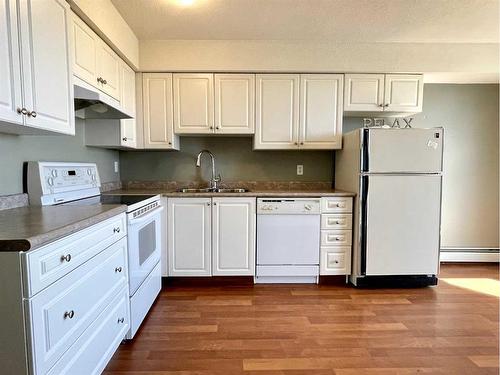 114-1616 Saamis Drive Nw, Medicine Hat, AB - Indoor Photo Showing Kitchen With Double Sink