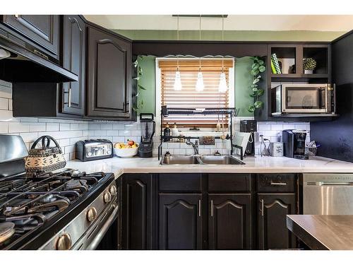 2166 Hatcher Drive Ne, Medicine Hat, AB - Indoor Photo Showing Kitchen With Double Sink