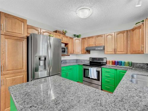 24 Hayward Close Ne, Medicine Hat, AB - Indoor Photo Showing Kitchen With Stainless Steel Kitchen With Double Sink