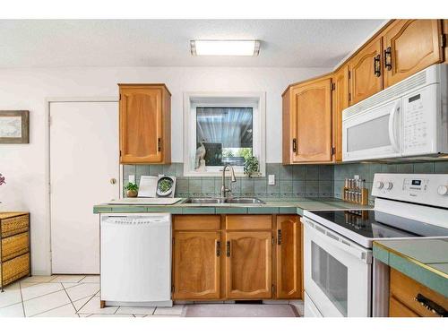 242 Carry Drive Se, Medicine Hat, AB - Indoor Photo Showing Kitchen With Double Sink