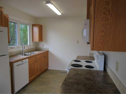 47 Clark Crescent Se, Medicine Hat, AB - Indoor Photo Showing Kitchen With Double Sink