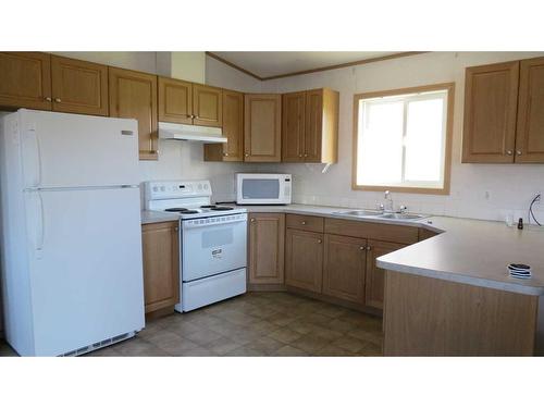 363 Wheatley Place, Tilley, AB - Indoor Photo Showing Kitchen With Double Sink