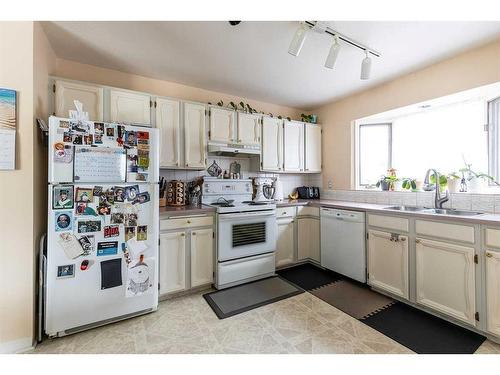 454 Hilton Crescent Ne, Medicine Hat, AB - Indoor Photo Showing Kitchen With Double Sink