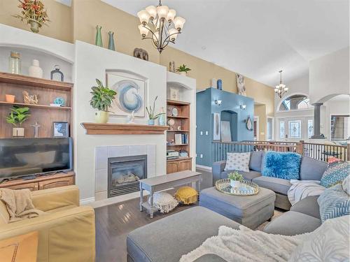 115 Terrace View Ne, Medicine Hat, AB - Indoor Photo Showing Living Room With Fireplace