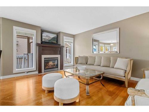 128 Preston Avenue Ne, Medicine Hat, AB - Indoor Photo Showing Living Room With Fireplace