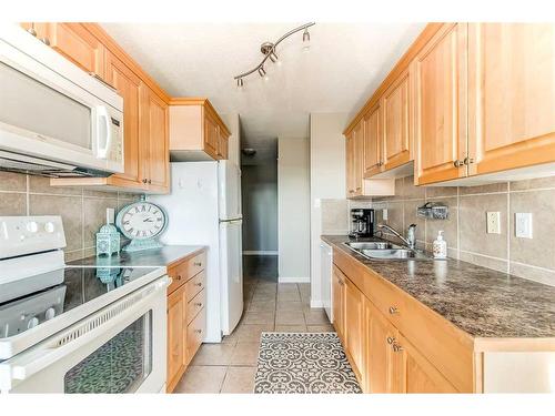 17-512 Mccutcheon Drive Nw, Medicine Hat, AB - Indoor Photo Showing Kitchen With Double Sink