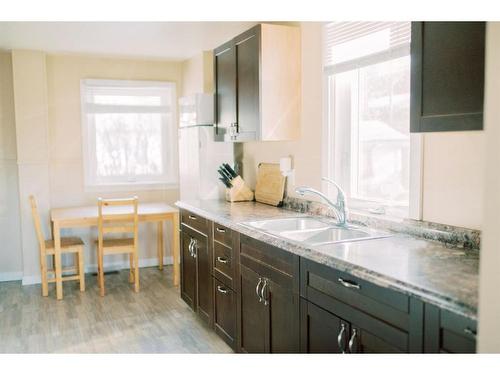 5015 45 Street, Stettler, AB - Indoor Photo Showing Kitchen With Double Sink