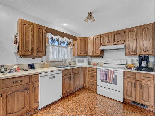 84 Saunders Crescent Se, Medicine Hat, AB - Indoor Photo Showing Kitchen With Double Sink