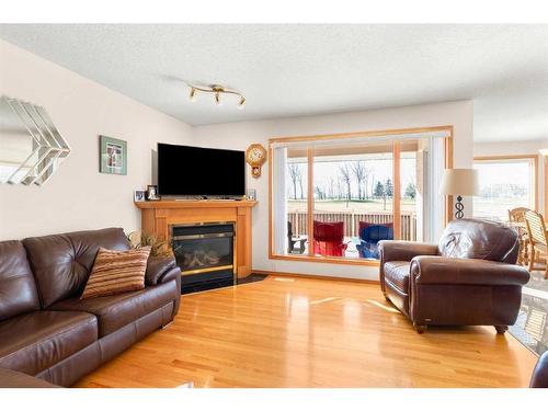 14 Riverview Drive Se, Redcliff, AB - Indoor Photo Showing Living Room With Fireplace