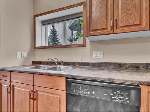 1-85 Sunrise Way Sw, Medicine Hat, AB - Indoor Photo Showing Kitchen With Double Sink