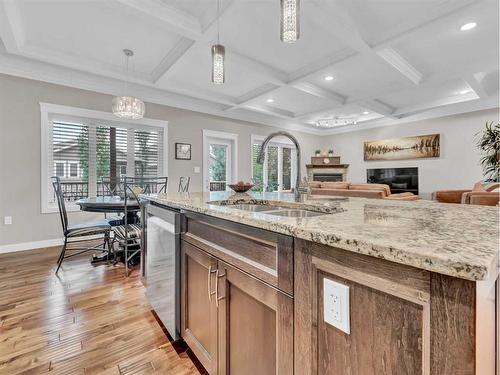 52 Hamptons Crescent Se, Medicine Hat, AB - Indoor Photo Showing Kitchen With Double Sink With Upgraded Kitchen