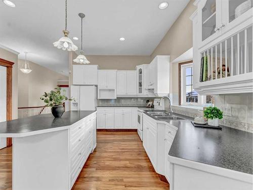 2 Vintage Meadows Court Se, Medicine Hat, AB - Indoor Photo Showing Kitchen With Double Sink