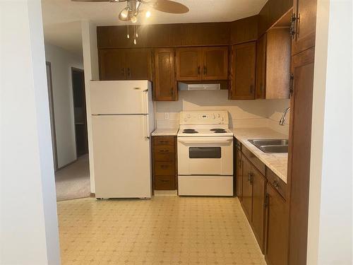 1044 College Drive Se, Medicine Hat, AB - Indoor Photo Showing Kitchen With Double Sink