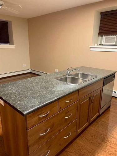 101-371 Aberdeen Street Se, Medicine Hat, AB - Indoor Photo Showing Kitchen With Double Sink