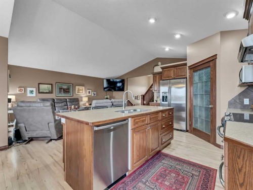 264 Sierra Road Sw, Medicine Hat, AB - Indoor Photo Showing Kitchen With Double Sink