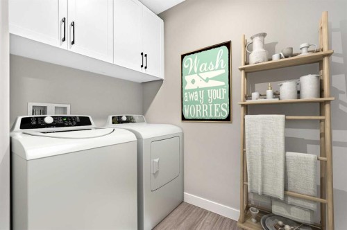 302-21 Ranchlands Boulevard Ne, Medicine Hat, AB - Indoor Photo Showing Laundry Room