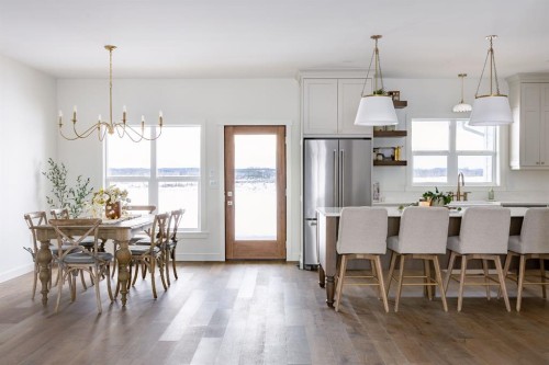 33080 Range Road 61, Rural Mountain View County, AB - Indoor Photo Showing Dining Room