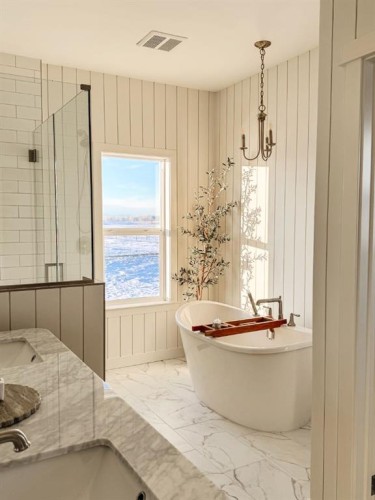 33080 Range Road 61, Rural Mountain View County, AB - Indoor Photo Showing Bathroom