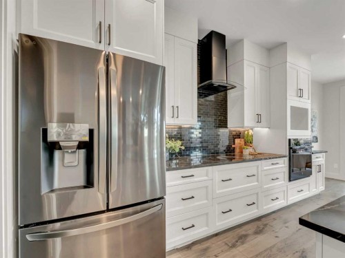 34 Palisades Way Ne, Medicine Hat, AB - Indoor Photo Showing Kitchen With Upgraded Kitchen