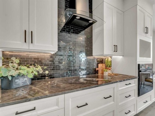 34 Palisades Way Ne, Medicine Hat, AB - Indoor Photo Showing Kitchen With Upgraded Kitchen