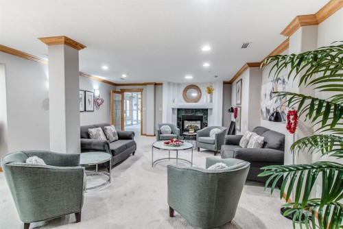 429-1182 Southview Drive Se, Medicine Hat, AB - Indoor Photo Showing Living Room With Fireplace