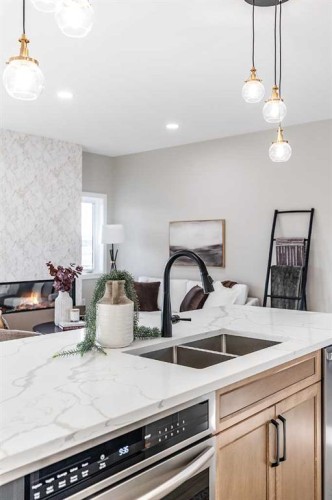 111 Sierra Road Sw, Medicine Hat, AB - Indoor Photo Showing Kitchen With Double Sink