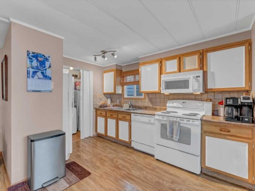 220 Fairchild Street Sw, Medicine Hat, AB - Indoor Photo Showing Kitchen With Double Sink