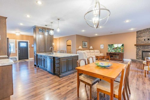 208 Westview Crescent West, Bow Island, AB - Indoor With Fireplace