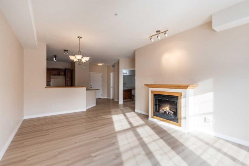 307-29 River Ridge Drive Nw, Medicine Hat, AB - Indoor Photo Showing Living Room With Fireplace