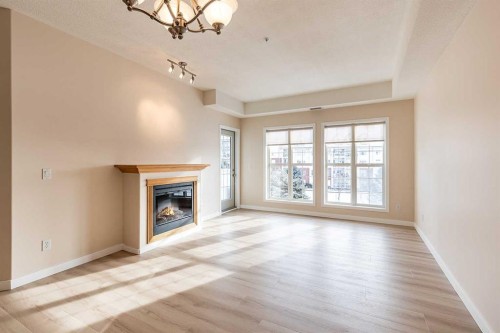 307-29 River Ridge Drive Nw, Medicine Hat, AB - Indoor Photo Showing Living Room With Fireplace