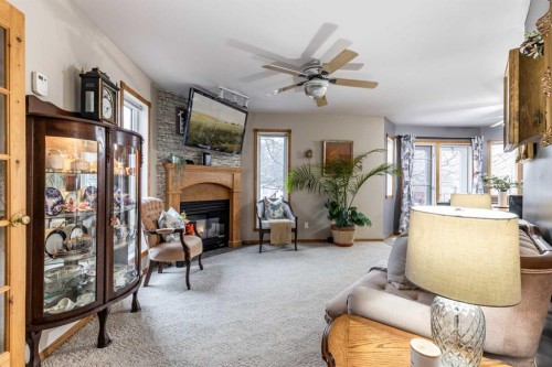 512 11 Street, Dunmore, AB - Indoor With Fireplace