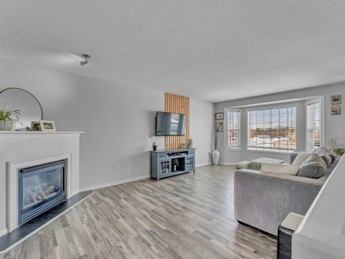 416 Redcliff Way Se, Redcliff, AB - Indoor Photo Showing Living Room With Fireplace