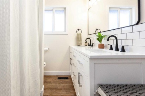 112 Railway Avenue West, Schuler, AB - Indoor Photo Showing Bathroom