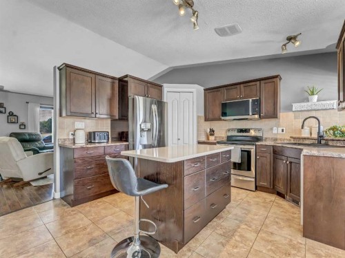 32 Spruce Close Se, Medicine Hat, AB - Indoor Photo Showing Kitchen With Upgraded Kitchen