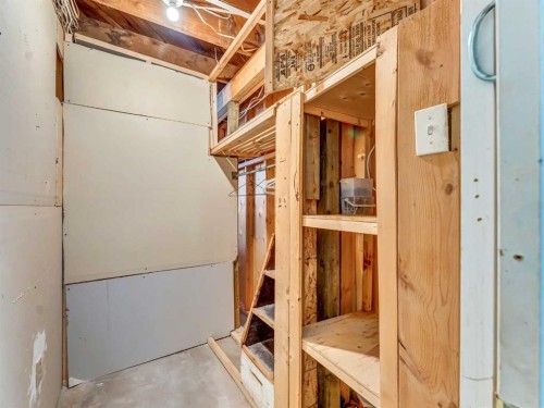 45 Walsh Street, Irvine, AB - Indoor Photo Showing Basement